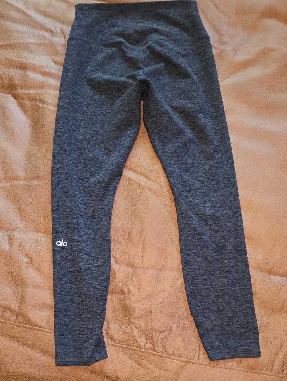 ALO Yoga Womens Charcoal Gray High-Rise Leggings